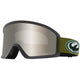 ストラップ：OLDSKOOL DARK OLIVE / レンズカラー：LUMALENS J.SILVER ION